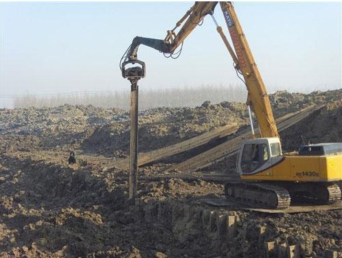 挖掘機(jī)打樁臂、打樁臂、打樁錘、挖掘機(jī)打樁臂廠家