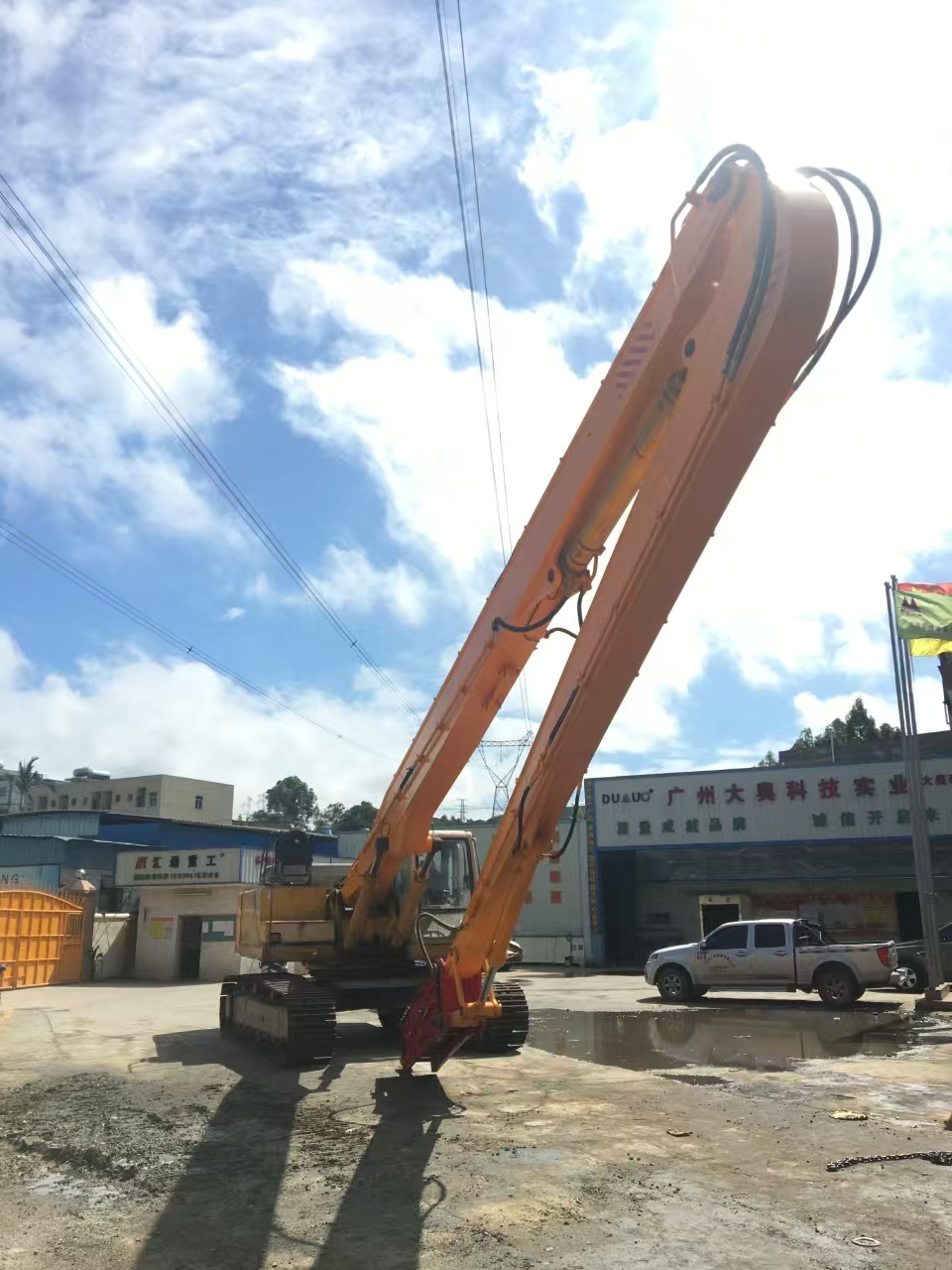 挖掘機打樁臂、打樁臂、打樁錘、挖掘機打樁臂廠家